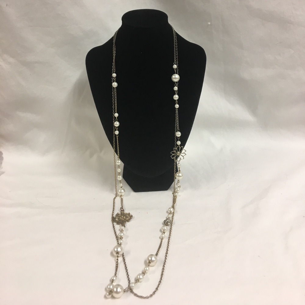 + Long Chained Beaded Necklace